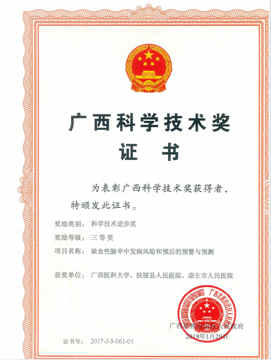 缺血性脑卒中发病风险和预后的预警与预测